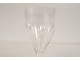 8 Saint-Louis cut crystal champagne flutes, Bristol model, 20th century