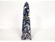 Decorative obelisk in blue resin, 20th century