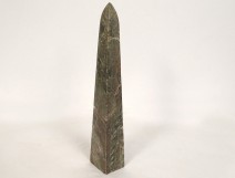 Decorative obelisk in blue resin, 20th century