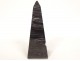 Decorative obelisk in blue resin, 20th century