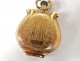 14K solid gold lyre pocket watch Perret &amp; Fils Geneva Switzerland 19th century