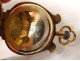 14K solid gold lyre pocket watch Perret &amp; Fils Geneva Switzerland 19th century