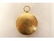 18 carat solid gold rooster pocket watch with eagle head PB 40.03gr 19th century