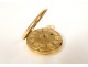 18 carat solid gold rooster pocket watch with eagle head PB 40.03gr 19th century