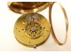 18 carat solid gold rooster pocket watch with eagle head PB 40.03gr 19th century