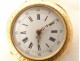 18 carat solid gold neck watch flowers PB 21.42gr Napoleon III 19th century