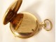 18 carat solid gold neck watch flowers PB 21.42gr Napoleon III 19th century