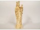 Ivory sculpture Virgin and Child Jesus crowned Parisian Ossant Paris 19th century