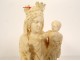 Ivory sculpture Virgin and Child Jesus crowned Parisian Ossant Paris 19th century