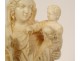 Ivory sculpture Virgin and Child Jesus crowned Parisian Ossant Paris 19th century