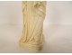 Ivory sculpture Virgin and Child Jesus crowned Parisian Ossant Paris 19th century