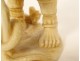 Okimono ivory carved man toad snake stick Japan Meiji 19th century