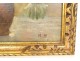 HST painting Marceron-Maille still life bouquet of flowers gilded frame 19th century