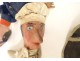 Set of 9 papier-mâché guignol gendarme theater puppets from the 19th century 