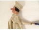 Set of 9 papier-mâché guignol gendarme theater puppets from the 19th century 