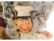 Set of 10 puppet theater puppets: wolf, donkey, dog, Pierrot, policeman