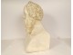 Sculpture bust Socrates plaster Greek philosopher Louvre Museum Cast 20th century