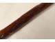 Makila Basque walking stick Medlar horn leather handle Fayet 20th century