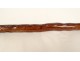 Makila Basque walking stick Medlar horn leather handle Fayet 20th century