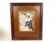 Painted miniature portrait of Elisabeth de la Guerrande Bannalec Lucot 20th century