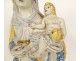 Nevers earthenware sculpture Virgin and Child Jesus Our Lady 17th century