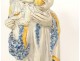 Nevers earthenware sculpture Virgin and Child Jesus Our Lady 17th century