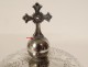 Solid silver ciborium Minerva cross flowers 132.66gr 19th century