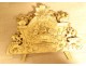 Regency mirror pediment carved gilded wood birds basket flowers mirror 18th century