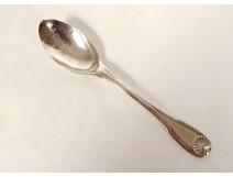 Silver porridge spoon Fermiers Généraux Paris shell 26gr XVIIIth