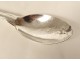 Silver porridge spoon Fermiers Généraux Paris shell 26gr XVIIIth