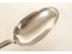 Silver pot spoon Farmers General Rennes Chastel Rouvraye Viscount 18th