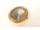 Painted miniature 18K gold brooch portrait Count de la Villirouët Lambilly 18th