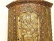 Copper tabernacle embossed Saint Germain Orthodox Byzantine Crusade 19th century