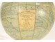 Terrestrial globe world map J. Lebègue &amp; Cie rue de Lille Paris NapIII XIXth