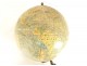 Terrestrial globe world map J. Lebègue &amp; Cie rue de Lille Paris NapIII XIXth