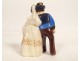  2 characters married couple Breton wedding earthenware Quimper Henriot Sévellec