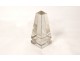 Decorative obelisk cut crystal 20th century collection