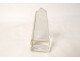 Decorative obelisk cut crystal 20th century collection