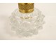 Le Creusot Baccarat bronze cut crystal perfume bottle, 19th century Restoration