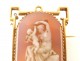 18 carat solid gold brooch antique women&#39;s cameo cherub Napoleon III 19th century