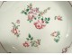 Pair of porcelain dishes from the Compagnie des Indes China, flowers and leaves, 18th century