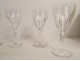 6 Saint-Louis cut crystal water glasses, Bristol model, 20th century