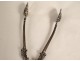 Sugar tongs petits fours silver Vieillard Paris palmette Restoration 19th