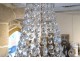 19th century cut crystal basket chandelier with garland tassels