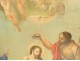 HSP painting Baptism of Christ Jesus Saint John the Baptist cherubs late 18th century