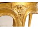 Louis XV piano stool carved wood gilded flowers late 19th century