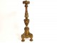 Church candlestick candelabra carved gilded wood 18th century