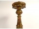 Church candlestick candelabra carved gilded wood 18th century