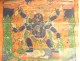 Tibetan Thangka Buddhist painting Mahakala 6 arms Dharmapala Tibet 18th