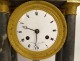 Portico clock regulator columns gray marble Leroy Paris Empire XIXth